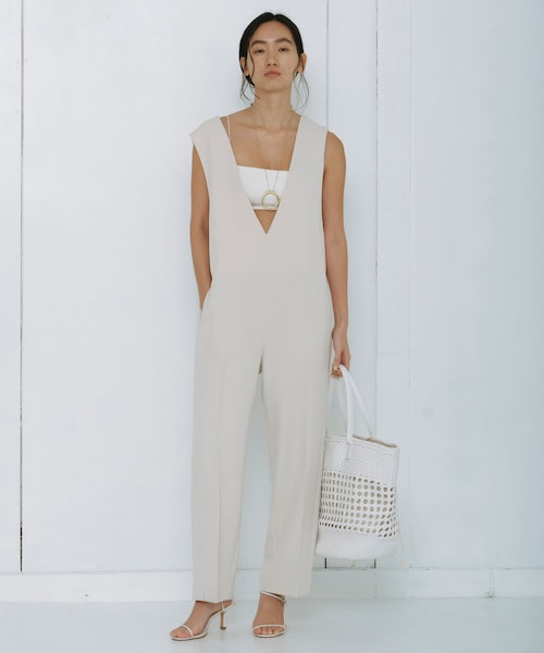 Vネックサロペット【オンラインストア限定商品】