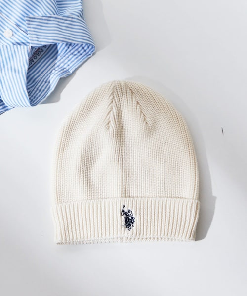 CIAOPANIC TYPY(チャオパニックティピー)の「【KIDS】【U.S. POLO ASSN】ワンポイント刺繍ニットキャップ(ニットキャップ/ビーニー・キッズ・アイボリー/グレージュ/ネイビー/オレンジ・ONE)」の3枚目の写真