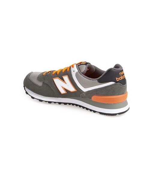 NEW BALANCE(ニューバランス)の「New Balance '574' Sneaker (Men)(スニーカー・メンズ・Grey/ Orange・14 D/7 EE/8 EE/8 D/8.5 D/9 D/9.5 D/10 D/10 EE/10.5 D/11 D/11 EE/11.5 D/11.5 EE/12 D/13 D/13 EE)」の4枚目の写真