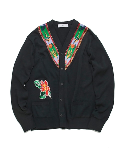 TOGA VIRILIS(トーガ ビリリース)の「Jacquard knit cardigan(ニット/セーター・メンズ・WHT/BLK・46/48)」の2枚目の写真