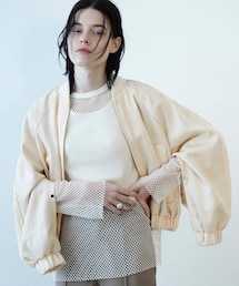 Aoiro CLANE MODE JERSEY BLOUSON サイズ1 CLANE（クラネ）の「MODE JERSEY BLOUSON（ブルゾン）」 - WEAR