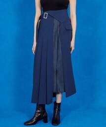UNITED TOKYO テキストパターンコンビスカート プリーツ 20230124020230674_215.jpg