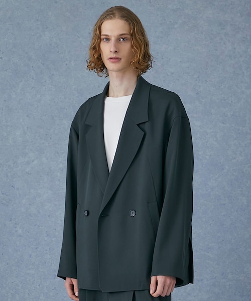 PUBLIC TOKYO テーラードジャケット AQUA WOOLカルゼダブル AQUA WOOLカルゼダブル(1 DARK GREY): : メンズ｜PUBLIC TOKYO