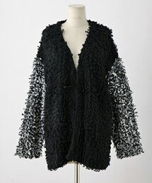 imvely | バイカラーブークレニットカーディガン(カーディガン/ボレロ)