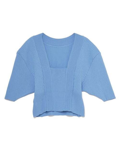 AKIRANAKA（アキラナカ）の「Tuula open back knit PO（トップス・レディース・BLUE/73・01/02）」の2枚目の写真