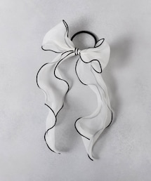 3coins | バイカラーリボンポニー(ヘアゴム)