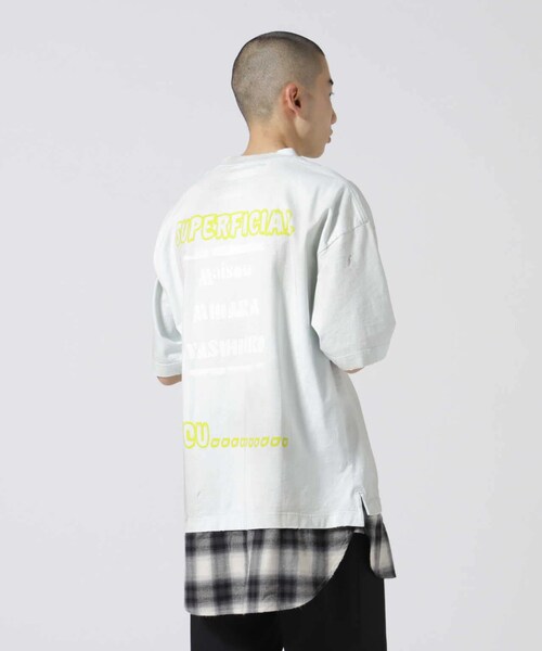 ROYAL FLASH(ロイヤルフラッシュ)の「Maison MIHARAYASUHIRO/メゾン ミハラヤスヒロ/SHIRT LAYERED TEE(トップス・ブラック/ブルー・44/46/48)」の2枚目の写真