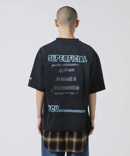 ROYAL FLASH(ロイヤルフラッシュ)の「Maison MIHARAYASUHIRO/メゾン ミハラヤスヒロ/SHIRT LAYERED TEE(トップス・ブラック/ブルー・44/46/48)」の10枚目の写真