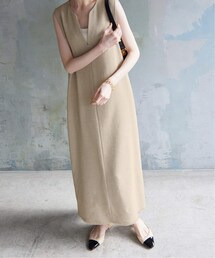 SLOBE IENA ループツイードキーネックワンピース SLOBE IENA ワンピース ループツイードキーネックワンピース