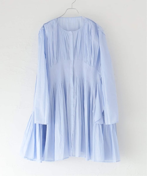 マーレット MARTEL PLEATED CHAMBRAYワンピースXS MERLETTE/マーレット】MARTEL PLEATED CHAMBRAY:ワンピース