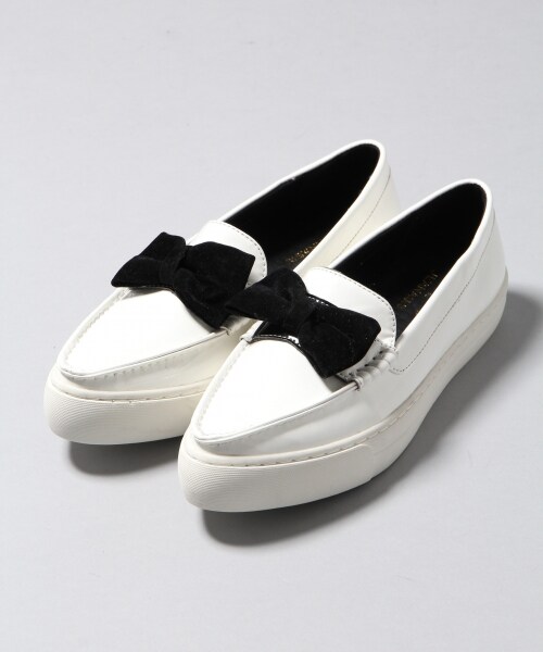 JEANASIS（ジーナシス）の「【先行予約】MARQUIスニーカー（シューズ・レディース・オフホワイト/ブラック・M（24.5～25cm）/L（25～25.5cm））」の3枚目の写真