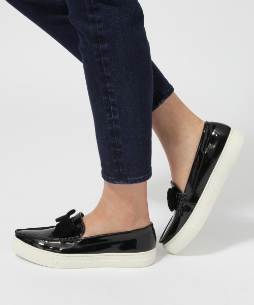 JEANASIS（ジーナシス）の「【先行予約】MARQUIスニーカー（シューズ・レディース・オフホワイト/ブラック・M（24.5～25cm）/L（25～25.5cm））」の2枚目の写真