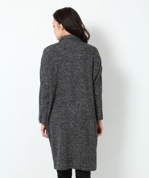 BLISS POINT Womens（ブリスポイント ウイメンズ）の「【WEB限定先行予約】カットロングチェスターコート（ジャケット/アウター・レディース・ブラック/ネイビー・Ｍ/Ｌ）」の5枚目の写真