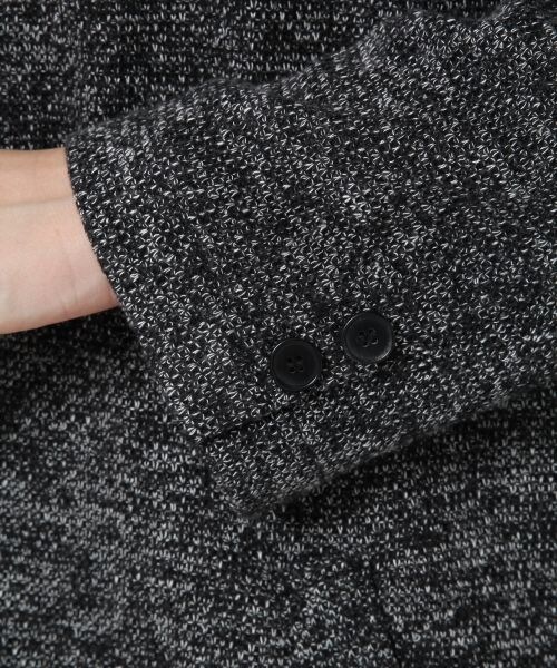 BLISS POINT Womens（ブリスポイント ウイメンズ）の「【WEB限定先行予約】カットロングチェスターコート（ジャケット/アウター・レディース・ブラック/ネイビー・Ｍ/Ｌ）」の8枚目の写真