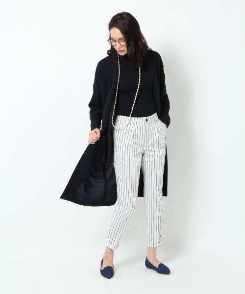 BLISS POINT Womens（ブリスポイント ウイメンズ）の「【WEB限定先行予約】カットロングチェスターコート（ジャケット/アウター・レディース・ブラック/ネイビー・Ｍ/Ｌ）」の14枚目の写真