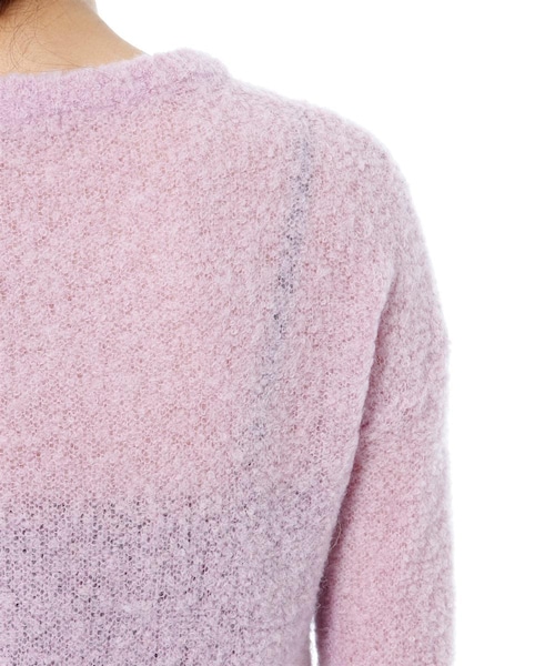 Andemiu（アンデミュウ）の「アルパカブークレニット（トップス・レディース・ライトグレー/ブラック/ピンク/ベージュ・F）」の11枚目の写真