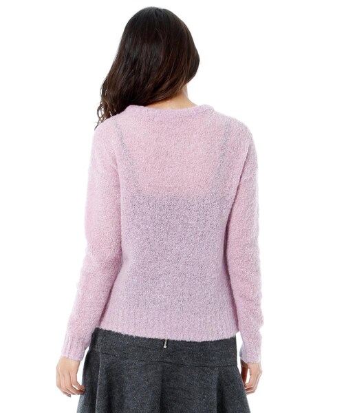 Andemiu（アンデミュウ）の「アルパカブークレニット（トップス・レディース・ライトグレー/ブラック/ピンク/ベージュ・F）」の9枚目の写真