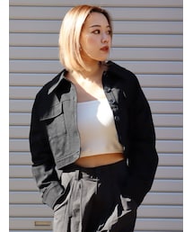 EVRIS | ツイルショートジャケット(ミリタリージャケット)