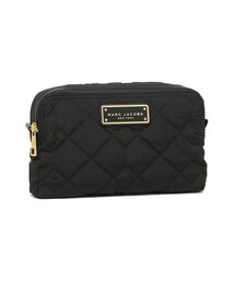 Quilted Nylon Double Zip Cosmetic_Black (M0016114-001)