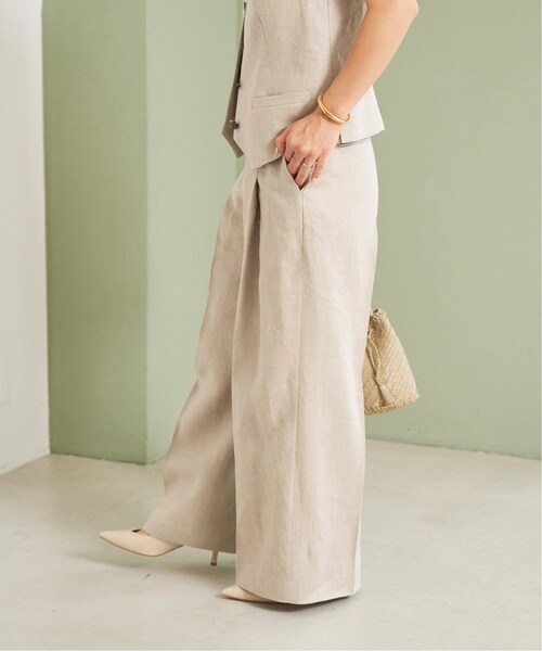plage(プラージュ)の「《予約》One Tuck Wide パンツ(その他・ナチュラル/34/36/38)」の9枚目の写真