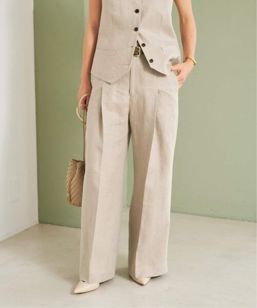 極美品 Plage プラージュOne Tuck Wide パンツ リネンコットン plage One Tuck Wide パンツ 極美品 Plage プラージュOne Tuck Wide
