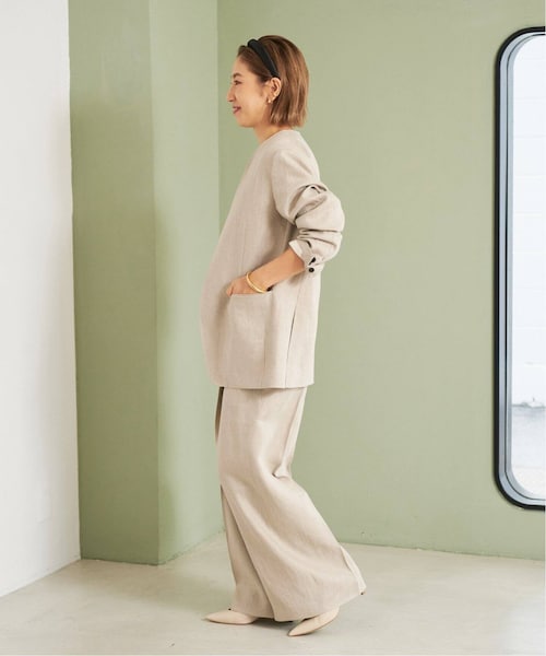 plage(プラージュ)の「《予約》One Tuck Wide パンツ(その他・ナチュラル/34/36/38)」の15枚目の写真