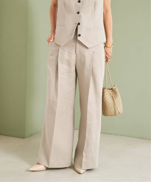 plage(プラージュ)の「《予約》One Tuck Wide パンツ(その他・ナチュラル/34/36/38)」の5枚目の写真