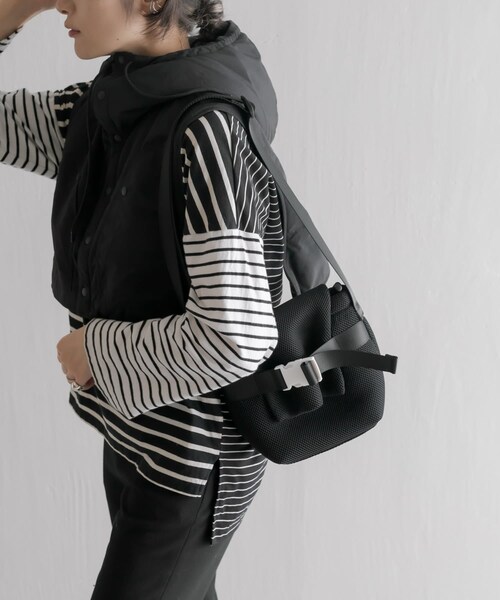 [dot]ear PAPILLONNER メッシュ ショルダーバッグ ear PAPILLONNER ショルダーバッグ バッグ 「A4サイズ対応/2way