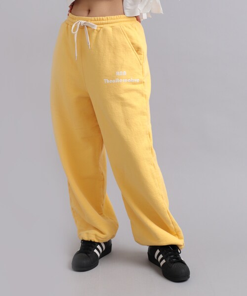 2月下旬納期】R4059 ルーズインレイワイドスウェットパンツ