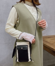 un dix cors | 《予約》【cachecache（カシュカシュ）】スマホ雑材ミニショルダー(ショルダーバッグ)