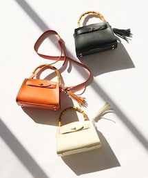 un dix cors | 《予約》【cachecache（カシュカシュ）】バンブーひねりミニバッグ(ショルダーバッグ)