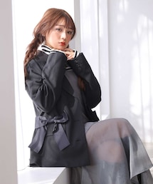 one after another NICE CLAUP | リボンコレクション/リボンテーラードジャケット(テーラードジャケット)