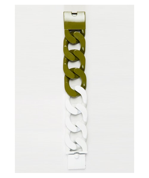 G.V.G.V.(ジーヴィージーヴィー)の「TWO TONE CHUNKY CHAIN BRACELET(アクセサリー・レディース・KHAKI・F)」の1枚目の写真