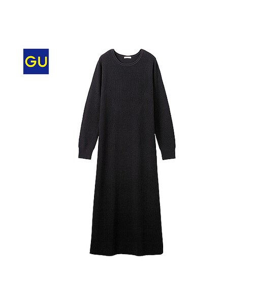 Gu ジーユー の Gu リブニットワンピース 長袖 ａ ワンピース ドレス Wear