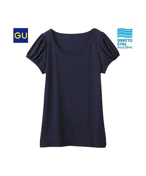 Gu ジーユー の Gu さらっとパフスリーブｔ 半袖 アンダーウェア Wear