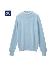 GU | （GU）レイヤードネックセーター（長袖）(トップス)