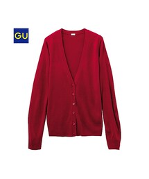 GU | （GU）カシミヤタッチＶネックカーディガン（長袖）(ジャケット/アウター)