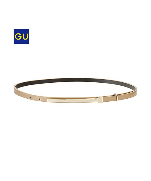 GU（ジーユー）の「（GU）ＷＯＭＥＮロングバックルベルト（WOMEN ⁄ ベルト・サスペンダー・レディース・BLACK/WHITE/BEIGE・-）」の3枚目の写真