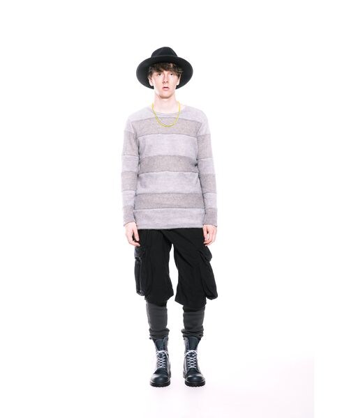 VIRGOwearworks(ヴァルゴウェアワークス)の「2 SHADOW OBLIQUES レイヤード カーゴパンツ(パンツ・メンズ・KHAKI/BLACK・2/3/4)」の5枚目の写真