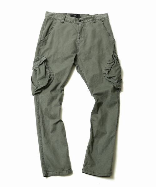 VIRGOwearworks(ヴァルゴウェアワークス)の「FIGHTING STRETCH CARGO サルエル テーパード カーゴパンツ(パンツ・メンズ・KHAKI/NAVY/BLACK・2/3/4)」の2枚目の写真
