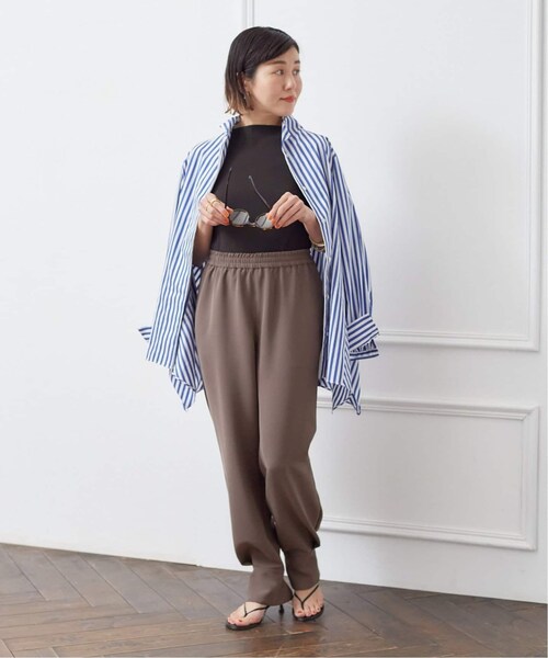 VERMEIL par iena ダブルクロス ジョグ パンツ38サイズブラック VERMEIL par iena ダブルクロス ジョグ パンツ38サイズブラック