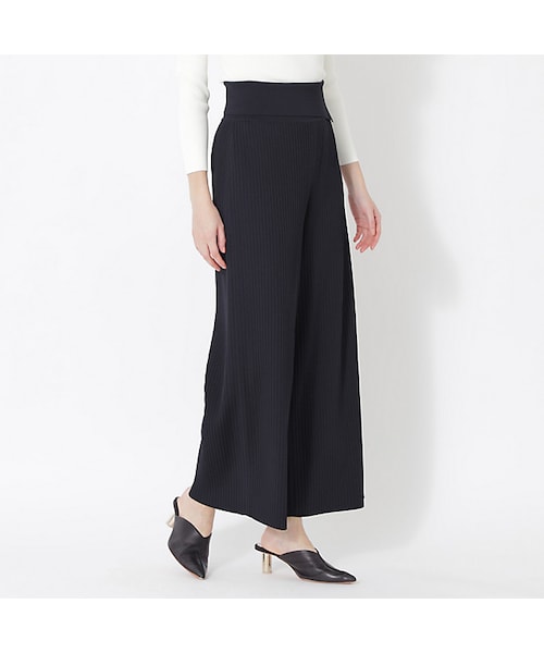 エポカ新品未使用ワイドパンツ サイズ40 黒と白のチェック柄