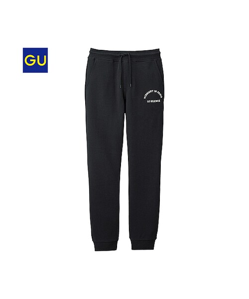 GU（ジーユー）の「（GU）スウェットパンツ（ロゴ）（MEN ⁄ チノ・イージーパンツ・デザインパンツ・メンズ・DARK GREEN/BLUE/BLACK/GRAY・XL/M/S/L）」の2枚目の写真