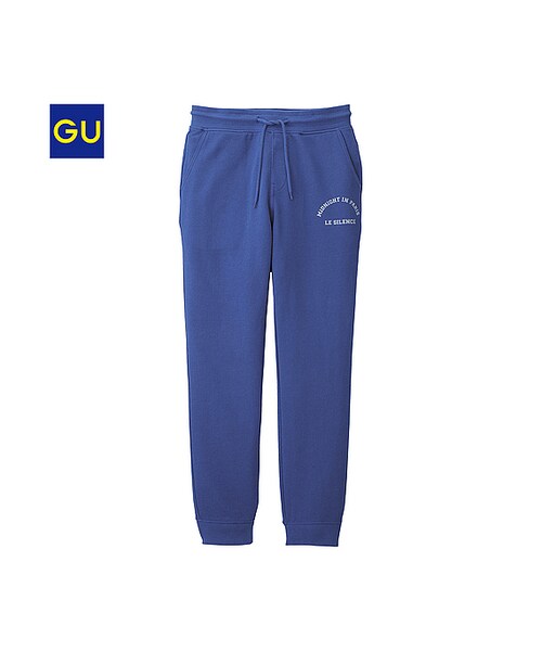 GU（ジーユー）の「（GU）スウェットパンツ（ロゴ）（MEN ⁄ チノ・イージーパンツ・デザインパンツ・メンズ・DARK GREEN/BLUE/BLACK/GRAY・XL/M/S/L）」の4枚目の写真
