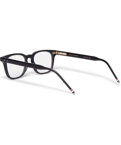 THOM BROWNE（トムブラウン）の「Thom Browne Square-Frame Acetate Optical Glasses（メガネ・メンズ・Blue・One Size）」の5枚目の写真