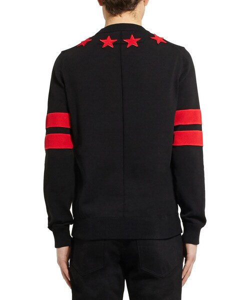 GIVENCHY(ジバンシイ)の「Givenchy Embroidered Star Sweater(ニット/セーター・メンズ・Black・XL/L)」の2枚目の写真