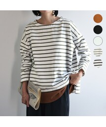 and it_（アンドイット）の「ドロップショルダーバスクカットソー M L（その他・レディース）」