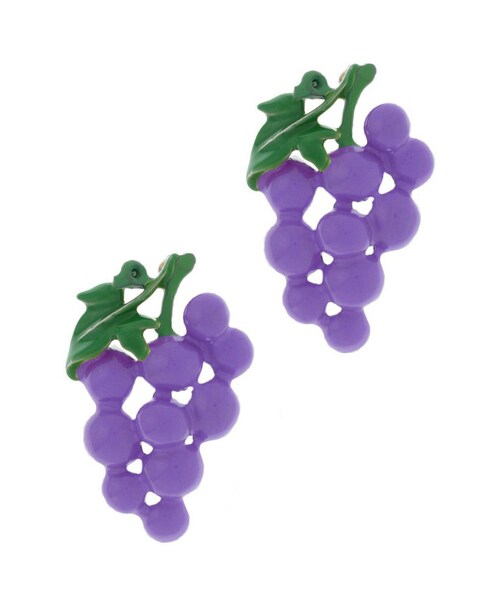 PAMEO POSE（パメオポーズ）の「GRAPE PIRECE（ピアス（両耳用）・レディース・イエロー/パープル・Ｆ）」の2枚目の写真