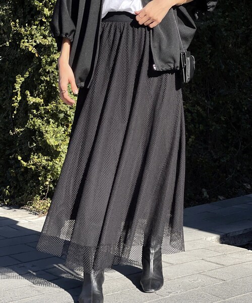 ビアズリー フレアスカート BEARDSLEY(ビアズリー)の「ネットフレアスカート(スカート