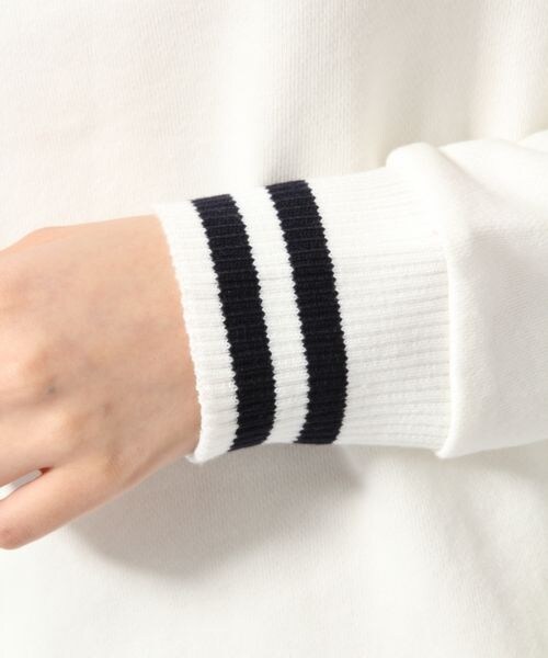 LOWRYS FARM（ローリーズファーム）の「スウェットラインワンピースロングスリーブ（ワンピース/ドレス・レディース・オフ/ブラック/グレー・Ｍ/Ｌ）」の8枚目の写真